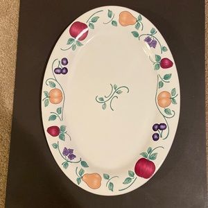 Princess House Orchard Medley pattern 11-1/4” x 15-1/4” oval vegetable bowel